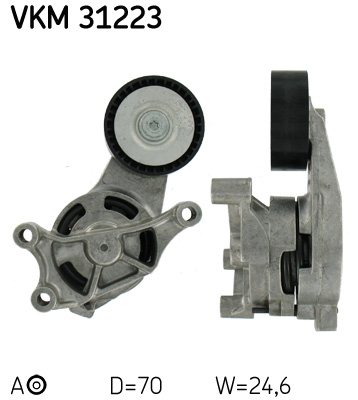 Натяжник ременя генератора VW Passat B6 2.0 FSI 05-10 (70x24.6)  арт. VKM 31223